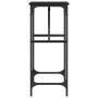 Mesa consola madera de ingeniería negra 75x32x75 cm de , Mesas auxiliares - Ref: Foro24-834060, Precio: 37,90 €, Descuento: %