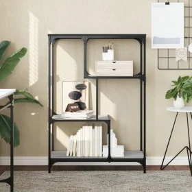 Engineered wood and steel Sonoma gray shelving 81x36x115cm by , Bookcases and shelves - Ref: Foro24-835407, Price: 44,60 €, D...