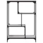 Regal aus Holzwerkstoff und Stahl in Sonoma-Grau, 81 x 36 x 115 cm von , Bücherregale und Regale - Ref: Foro24-835407, Preis:...