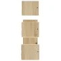 Wall shelves with bars 3 pcs engineered wood Sonoma oak by , Shelves and shelves - Ref: Foro24-835445, Price: 22,84 €, Discou...