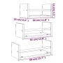 Wall shelves with bars 3 pcs engineered wood Sonoma oak by , Shelves and shelves - Ref: Foro24-835445, Price: 22,84 €, Discou...
