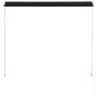 Toldo retráctil gris antracita 100x150 cm