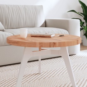 Tablero redondo de madera maciza de haya Ø70x4 cm de , Tableros para mesas - Ref: Foro24-355945, Precio: 111,68 €
