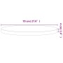 Rundes Brett aus massivem Buchenholz Ø70x4 cm von , Tischplatten - Ref: Foro24-355945, Preis: 111,78 €, Rabatt: %