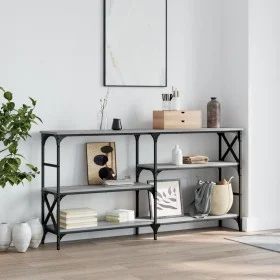 Sonoma gray engineered wood console table 150x29x76.5 cm by , Side tables - Ref: Foro24-835472, Price: 69,56 €, Discount: %