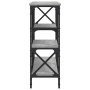 Sonoma gray engineered wood console table 150x29x76.5 cm by , Side tables - Ref: Foro24-835472, Price: 70,36 €, Discount: %