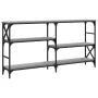 Sonoma gray engineered wood console table 150x29x76.5 cm by , Side tables - Ref: Foro24-835472, Price: 69,56 €, Discount: %