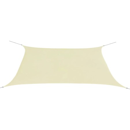 Rectangular sail awning Oxford fabric cream color 2x4 m by vidaXL, Umbrellas - Ref: Foro24-42298, Price: 25,85 €, Discount: %