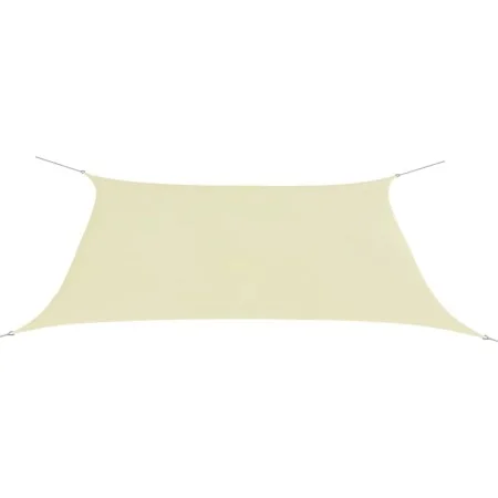 Rectangular sail awning Oxford fabric cream color 2x4 m by vidaXL, Umbrellas - Ref: Foro24-42298, Price: 29,89 €, Discount: %