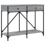 Sonoma grauer Konsolentisch aus Holzwerkstoff, 100 x 39 x 78,5 cm von , Seitentische - Ref: Foro24-835487, Preis: 65,92 €, Ra...