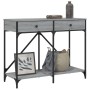 Sonoma gray engineered wood console table 100x39x78.5 cm by , Side tables - Ref: Foro24-835487, Price: 65,92 €, Discount: %