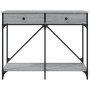 Sonoma grauer Konsolentisch aus Holzwerkstoff, 100 x 39 x 78,5 cm von , Seitentische - Ref: Foro24-835487, Preis: 65,92 €, Ra...