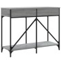 Sonoma gray engineered wood console table 100x39x78.5 cm by , Side tables - Ref: Foro24-835487, Price: 65,92 €, Discount: %