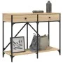 Sonoma oak engineered wood console table 100x39x78.5 cm by , Side tables - Ref: Foro24-835485, Price: 71,45 €, Discount: %
