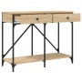 Konsolentisch aus Sonoma-Eichenholzwerkstoff, 100 x 39 x 78,5 cm von , Seitentische - Ref: Foro24-835485, Preis: 72,59 €, Rab...