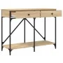 Sonoma oak engineered wood console table 100x39x78.5 cm by , Side tables - Ref: Foro24-835485, Price: 71,45 €, Discount: %