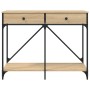 Konsolentisch aus Sonoma-Eichenholzwerkstoff, 100 x 39 x 78,5 cm von , Seitentische - Ref: Foro24-835485, Preis: 72,59 €, Rab...