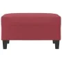 Roter Fußhocker aus Kunstleder, 70x55x41 cm von , Osmanen - Ref: Foro24-349359, Preis: 57,86 €, Rabatt: %