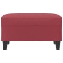 Roter Fußhocker aus Kunstleder, 70x55x41 cm von , Osmanen - Ref: Foro24-349359, Preis: 58,73 €, Rabatt: %