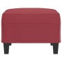 Roter Fußhocker aus Kunstleder, 70x55x41 cm von , Osmanen - Ref: Foro24-349359, Preis: 58,73 €, Rabatt: %
