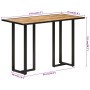 Esstisch aus massivem Mangoholz, 110 x 55 x 75,5 cm von , Küchen- und Esstische - Ref: Foro24-353800, Preis: 132,66 €, Rabatt: %