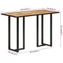 Mesa de comedor madera maciza de mango 110x55x75,5 cm de , Mesas de cocina y de comedor - Ref: Foro24-353800, Precio: 131,39 ...