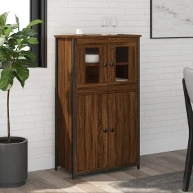 Hohes Sideboard aus braunem Eichensperrholz, 62 x 32 x 106,5 cm von , Sideboards - Ref: Foro24-834209, Preis: 97,63 €, Rabatt: %