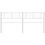 Cabecero de metal blanco 180 cm de , Cabeceros y pies de cama - Ref: Foro24-372264, Precio: 27,43 €