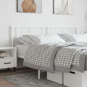 Kopfteil aus weißem Metall, 200 cm von , Kopf- und Fußteile - Ref: Foro24-372266, Preis: 32,14 €, Rabatt: %