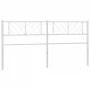 White metal headboard 200 cm by , Headboards and footboards - Ref: Foro24-372266, Price: 32,09 €, Discount: %