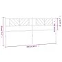 Kopfteil aus weißem Metall, 200 cm von , Kopf- und Fußteile - Ref: Foro24-372266, Preis: 32,14 €, Rabatt: %