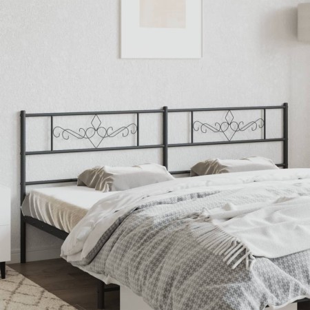 Kopfteil aus schwarzem Metall, 193 cm von , Kopf- und Fußteile - Ref: Foro24-355304, Preis: 38,53 €, Rabatt: %