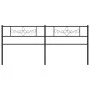 Kopfteil aus schwarzem Metall, 193 cm von , Kopf- und Fußteile - Ref: Foro24-355304, Preis: 37,97 €, Rabatt: %