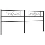 Kopfteil aus schwarzem Metall, 193 cm von , Kopf- und Fußteile - Ref: Foro24-355304, Preis: 37,97 €, Rabatt: %