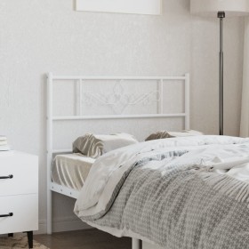 Kopfteil aus weißem Metall, 107 cm von , Kopf- und Fußteile - Ref: Foro24-355346, Preis: 26,95 €, Rabatt: %
