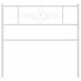 Kopfteil aus weißem Metall, 107 cm von , Kopf- und Fußteile - Ref: Foro24-355346, Preis: 26,95 €, Rabatt: %