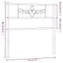 Kopfteil aus weißem Metall, 107 cm von , Kopf- und Fußteile - Ref: Foro24-355346, Preis: 26,60 €, Rabatt: %