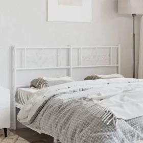 White metal headboard 150 cm by , Headboards and footboards - Ref: Foro24-355350, Price: 33,64 €, Discount: %
