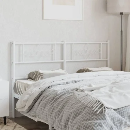Cabecero de metal blanco 150 cm de , Cabeceros y pies de cama - Ref: Foro24-355350, Precio: 33,64 €, Descuento: %