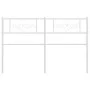 Cabecero de metal blanco 150 cm de , Cabeceros y pies de cama - Ref: Foro24-355350, Precio: 33,64 €, Descuento: %