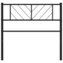 Cabecero de metal negro 75 cm de , Cabeceros y pies de cama - Ref: Foro24-372205, Precio: 18,82 €, Descuento: %