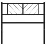 Kopfteil aus schwarzem Metall, 75 cm von , Kopf- und Fußteile - Ref: Foro24-372205, Preis: 19,06 €, Rabatt: %