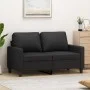 2-seater sofa in black synthetic leather 120 cm by , Sofas - Ref: Foro24-359132, Price: 196,02 €, Discount: %