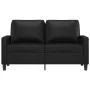 2-seater sofa in black synthetic leather 120 cm by , Sofas - Ref: Foro24-359132, Price: 196,02 €, Discount: %