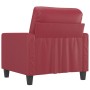 Roter Kunstledersessel 60 cm von , Sofas - Ref: Foro24-359130, Preis: 141,40 €, Rabatt: %