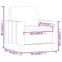 Roter Kunstledersessel 60 cm von , Sofas - Ref: Foro24-359130, Preis: 141,40 €, Rabatt: %