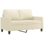 Cream synthetic leather 3-piece sofa set with cushions by , Sofas - Ref: Foro24-3201399, Price: 621,25 €, Discount: %