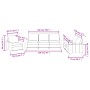 Cream synthetic leather 3-piece sofa set with cushions by , Sofas - Ref: Foro24-3201399, Price: 621,25 €, Discount: %