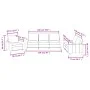 Dreiteilige Sofagarnitur aus cremefarbenem Kunstleder mit Kissen von , Sofas - Ref: Foro24-3201399, Preis: 611,21 €, Rabatt: %