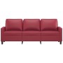 Wine red synthetic leather 3-seater sofa 180 cm by , Sofas - Ref: Foro24-359145, Price: 259,93 €, Discount: %